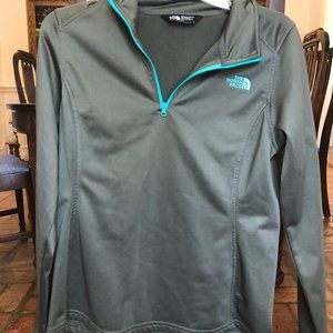 Army Green North Face pullover